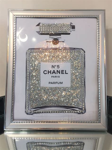 chanel no 5 picture frame